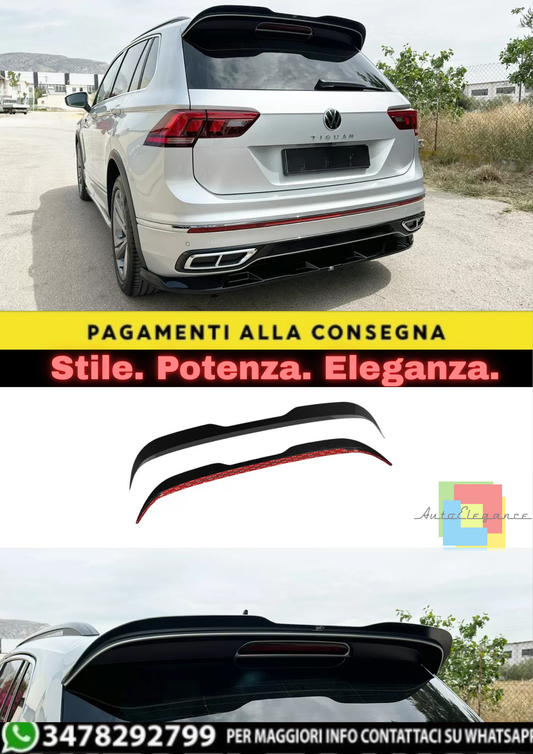 🔥SPOILER CAP PER VOLKSWAGEN TIGUAN R / R-LINE MK2 FACELIFT (2020–2024) 🔥