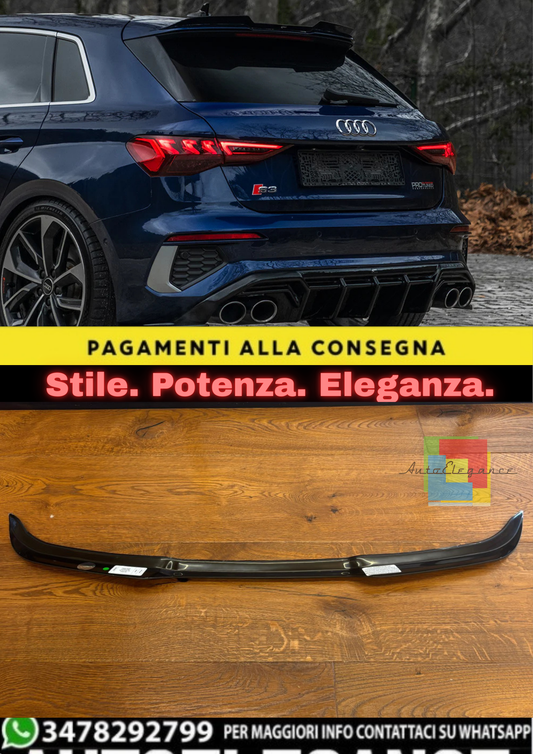 🔥SPOILER TETTO PER AUDI S3 / RS3 / A3 S-LINE 8Y (SPORTBACK) 2020–2024🔥
