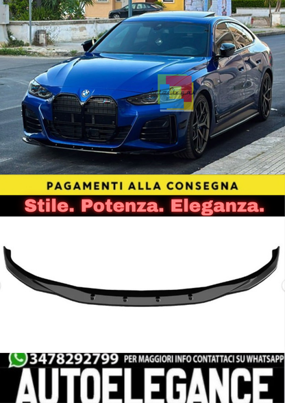 🔥SPLITTER ANTERIORE COMPATIBILE CON BMW I4 / SERIE 4 M-PACK G26 GRAN COUPE🔥