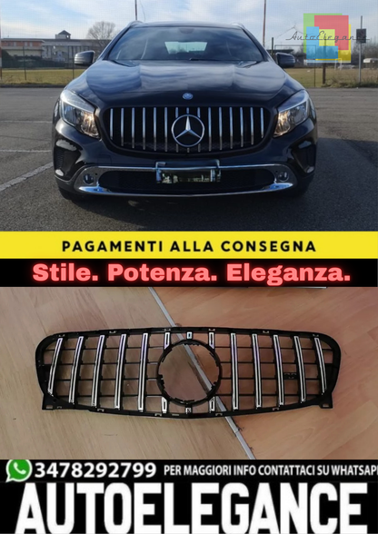 ✨GRIGLIA ANTERIORE ADATTO PER MERCEDES GLA X156 2013-2016 AMG PANAMERICANA ✨