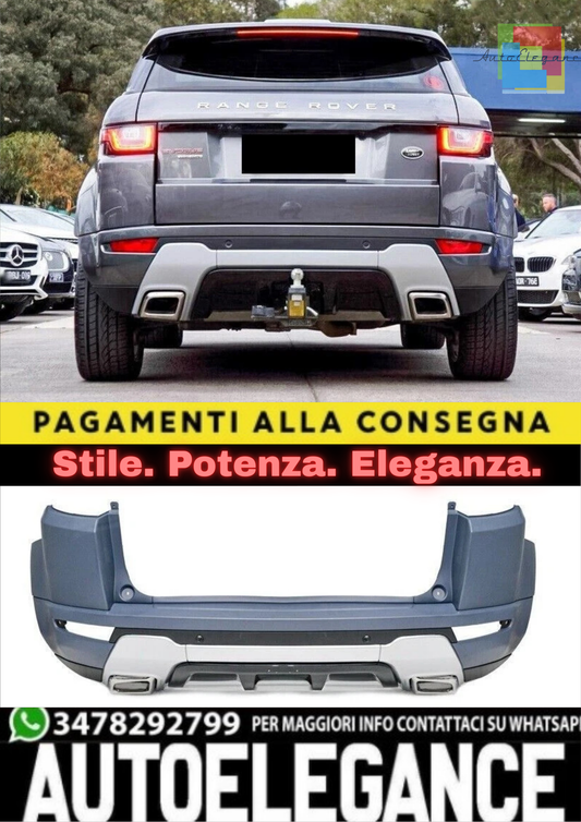 🔥PARAURTI POSTERIORE PER RANGE ROVER EVOQUE L538 11-17 LOOK DYNAMIC SATIN🔥