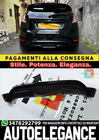 ⭐DIFFUSORE ADATTO PER FORD FIESTA FIESTA MK7 2008-2017 LOOK ST GREZZO⭐