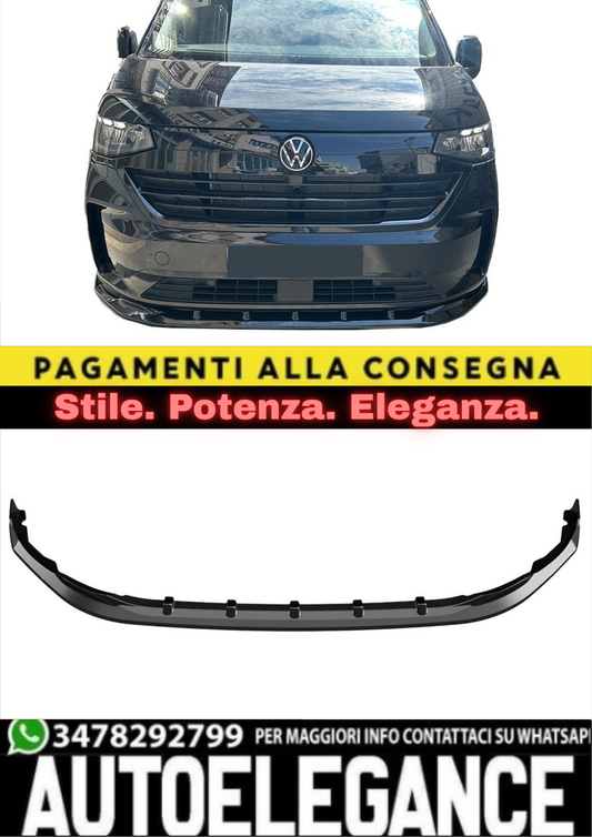 🔥FRONT SPLITTER COMPATIBILE CON VW TRANSPORTER T7 2024+ V5🔥