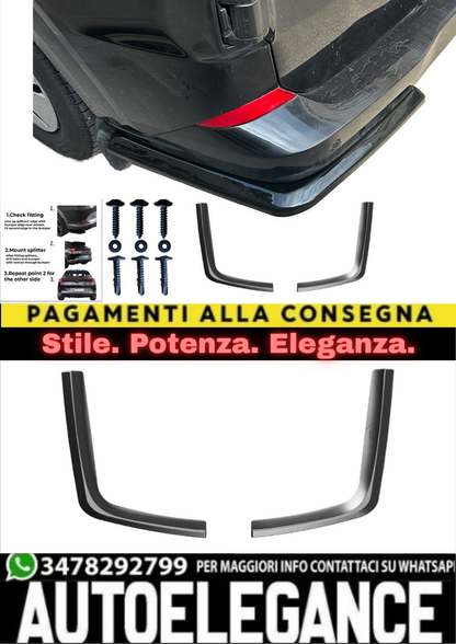 🔥REAR SIDE SPLITTERS PER VW TRANSPORTER T7 2024+ /FORD TRANSIT MK2 2023+🔥