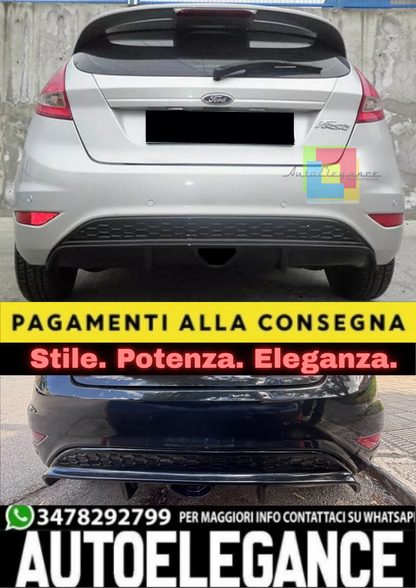 ⭐SOTTO PARAURTI  ST LOOK PER FORD FIESTA MK7 2008-2017 DIFFUSORE ABS⭐