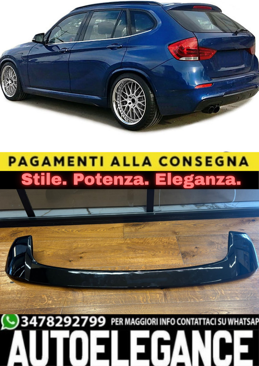 💎SPOILER ADATTO PER BMW X1 E84 2009-2016 NERO LUCIDO💎