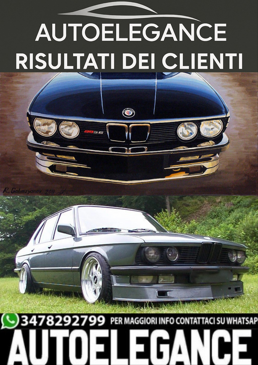 🔥2239 SOTTO PARAURTI ADATTO PER BMW SERIE 5 E28 LOOK GREZZO🔥