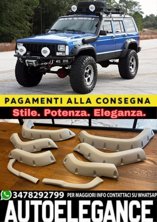🔥2242 PARAFANGHI ADATTO PER GRAND CHEROKEE XJ 1984-2000 GREZZO (8 PEZZI)🔥