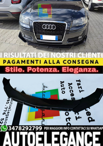 🔥0037 SPLITTER ADATTO PER AUDI A3 8P RESTYLING 2003-2011🔥