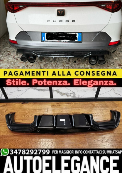 ⭐2011 DIFFUSORE ADATTO PER CUPRA FORMENTOR 2020+ NERO LUCIDO⭐