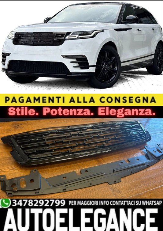 💎2251 GRIGLIA ADATTO PER VELAR L560 2017-2023 LOOK LIFT NERO LUCIDO💎