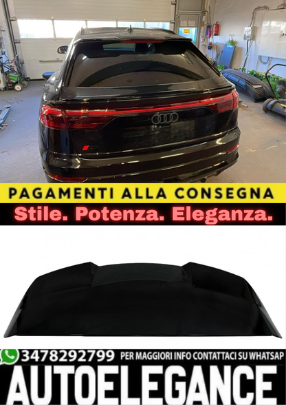 💎RSAUQ8RSPB SPOILER POSTERIORE ALETTONE SUL TETTO ADATTO PER AUDI Q8💎