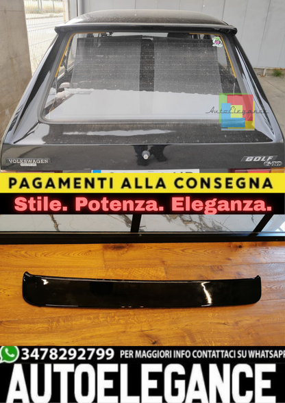 1440🔥SPOILER TETTO ADATTO PER VW GOLF MK1 1974-1985 LOOK RLINE NERO LUCIDO🔥