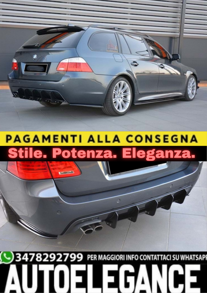 2257🔥FLAP DIFFUSORE ADATTO PER BMW SERIE 5 E60 E61 2003-2010 MSPORT🔥