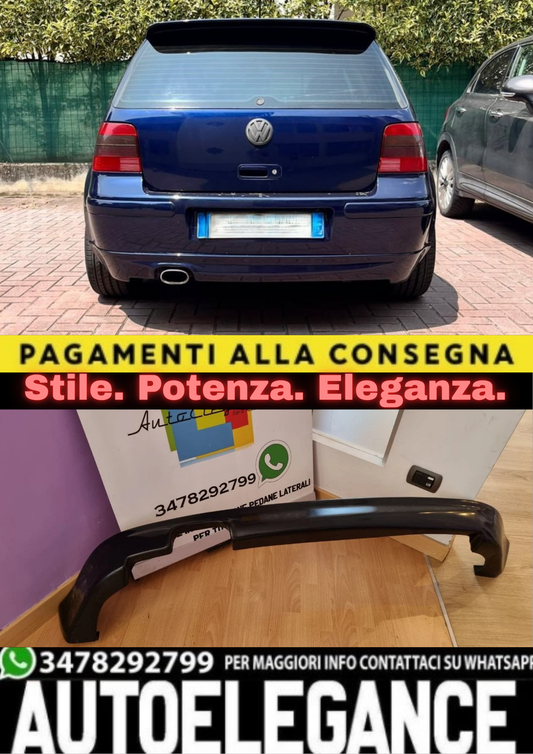 0556🔥DIFFUSORE POSTERIORE ADATTO PER VW GOLF IV 97-04 LOOK R32🔥
