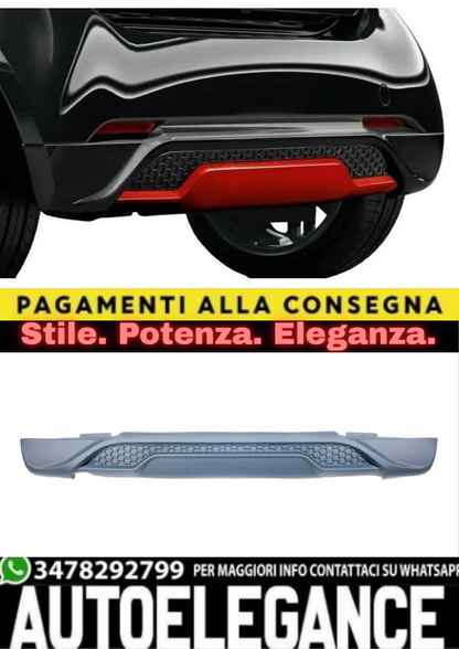 🔥REAR BUMPER DIFFUSER FOR SMART FORTWO (453) COUPE 2014–2020 BRABUS ST🔥