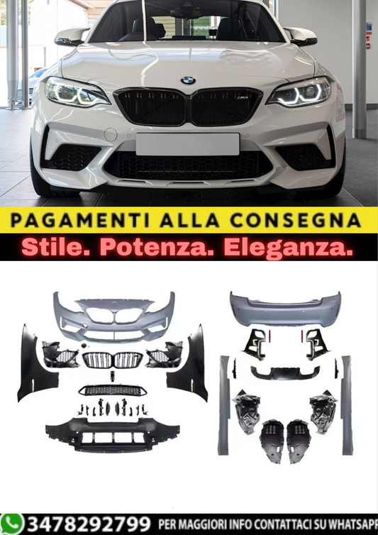🔥BODYKIT COMPLETO M2C LOOK PER BMW SERIE 2 F22 / F23 (2014–2017) 🔥