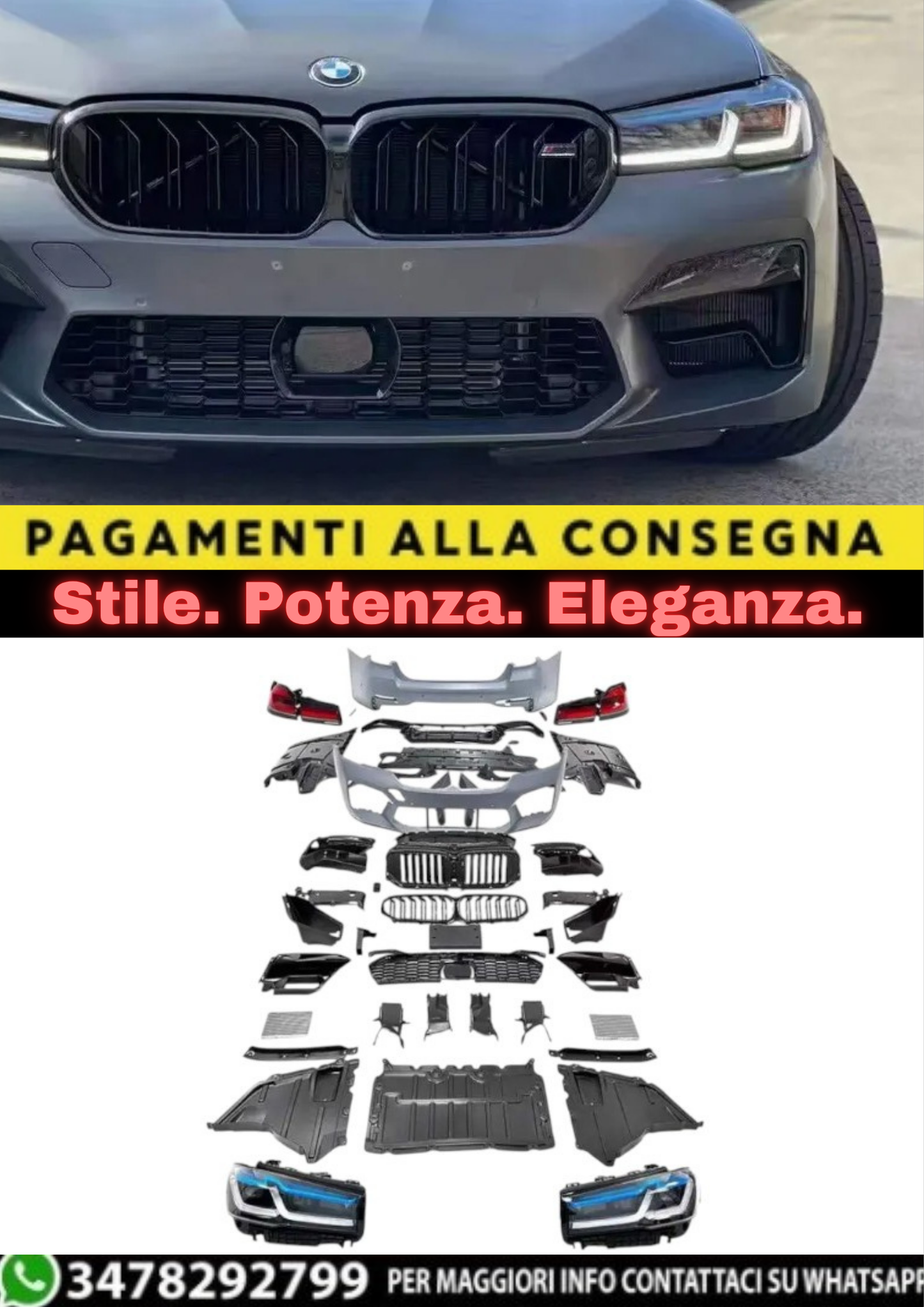 🔥BODYKIT COMPLETO PER BMW SERIE 5 G30 (2016–2021) ➤ LOOK M5 LCI 2021 🔥