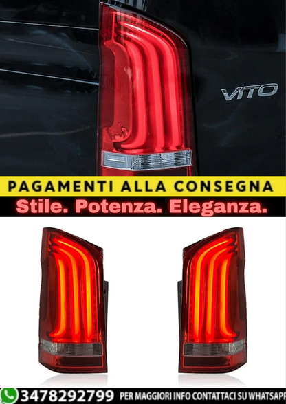 🔥 FANALI POSTERIORI A LED PER MERCEDES V-CLASS W447 (2014–2020) 🔥