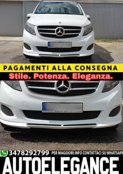 🔥SPOILER PARAURTI ANTERIORE PER V-KLASSE W447 – LOOK SPORTIVO🔥