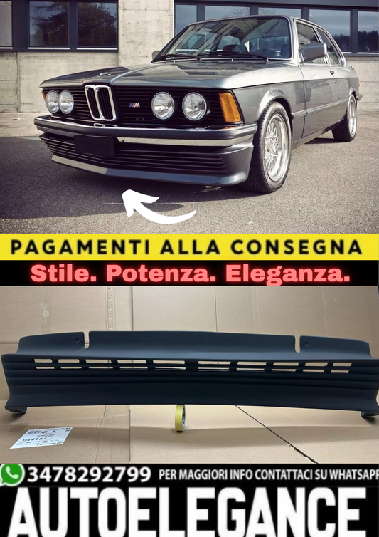 🔥SPOILER ANTERIORE BBS STYLE PER BMW E21 – LOOK OLDSCHOOL AGGRESSIVO 🔥