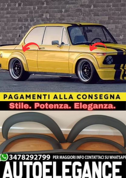 🔥FENDER FLARES ADATTO PER BMW 02 (E10) – 1602 / 1802 / 2002🔥