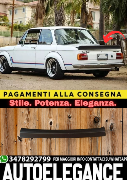 🔥SPOILER POSTERIORE “DUCKTAIL” PER BMW 02 (E10) – LOOK VINTAGE RACING🔥