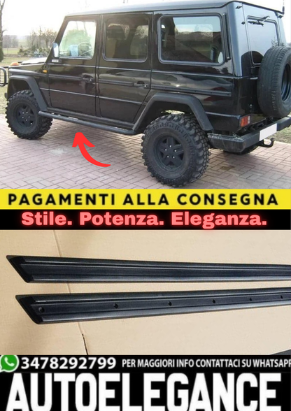 🔥SOTTOPORTA LATERALI / MINIGONNE PER MERCEDES G-CLASS W460 / W461 – 5 PORTE🔥