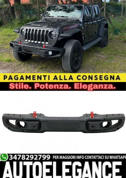 1860⭐PARAURTI ANTERIORE ADATTO PER JEEP WRANGLER JL 2018+ LOOK ⭐