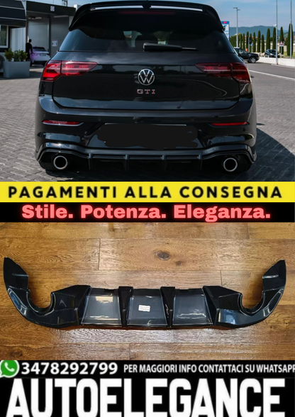 ✨1908 DIFFUSORE ADATTO PER VW GOLF MK8 GTI 2020+ ✨