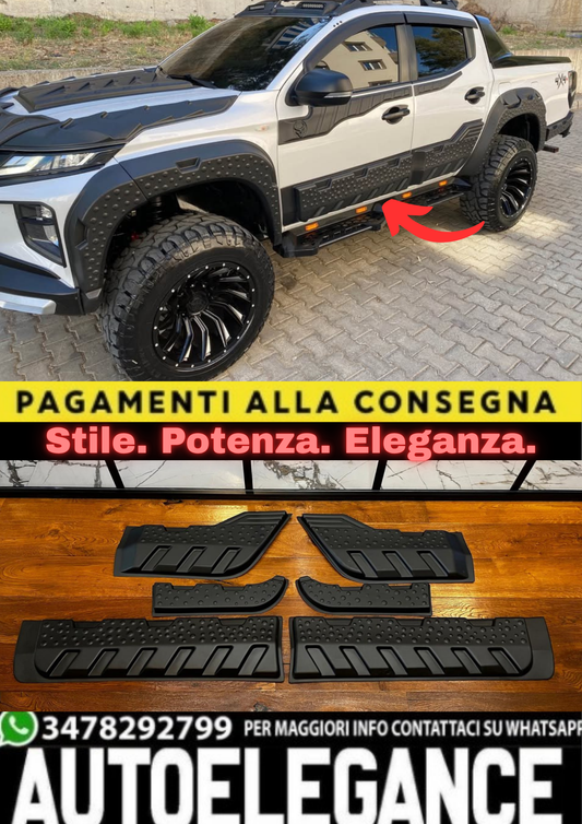 2267⭐PROTEZIONE PORTIERE ADATTO PER MITSUBISHI L200 TRITON SERIE 6 (2019+)⭐