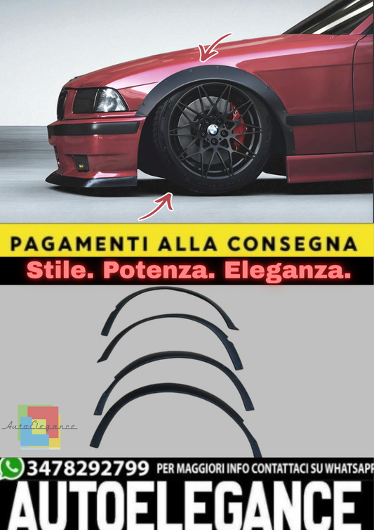 💫Allargamento Parafanghi / Passaruota per BMW Serie 3 E36 Berlina (1990–2000)💫