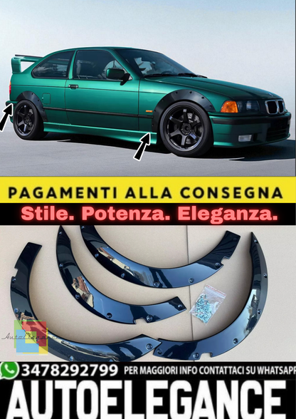 💫 Allargamento Parafanghi in ABS per BMW Serie 3 E36 Compact (1993–2000) 💫