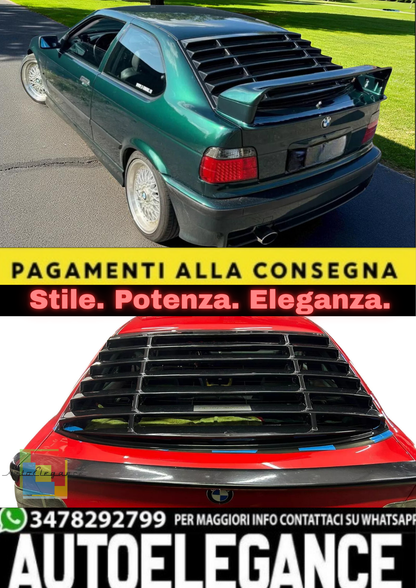 💫 Tenda Lunotto / Persiana Posteriore in ABS per BMW Serie 3 E36 Compact 💫