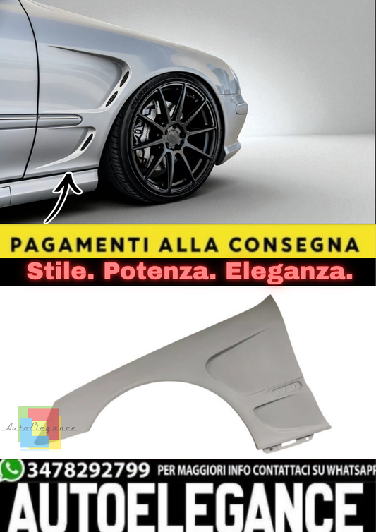 💫Set Parafanghi Anteriore Sinistro + Destro per Mercedes Classe S W220 (1998–2005)💫