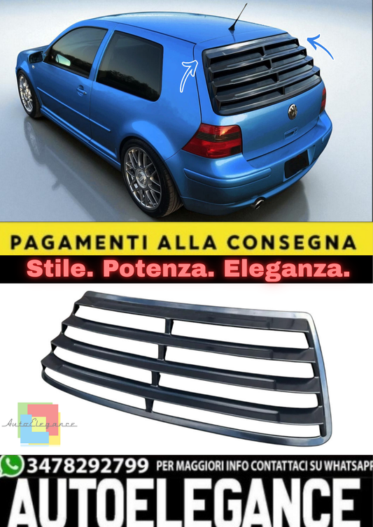💫Tapparella Lunotto Posteriore in ABS per VW Golf 4 (1997–2003) – Window Look💫