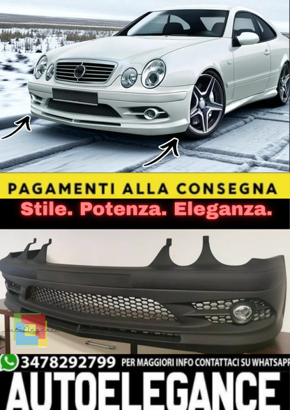 💫 Paraurti Anteriore per Mercedes CLK W208 (1997–2002) – Ricambio Aftermarket💫