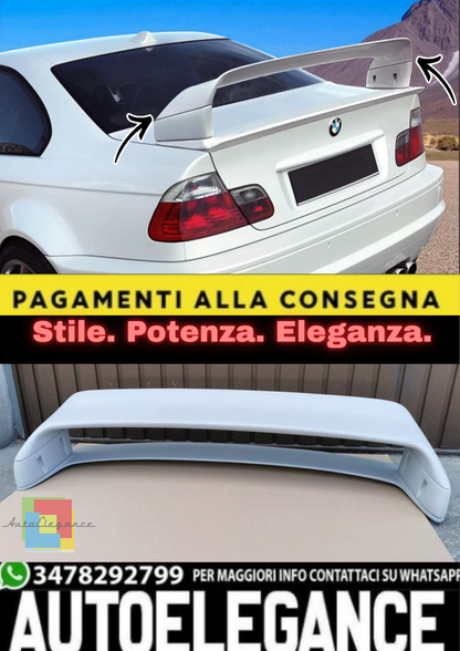 💫 Spoiler Posteriore / Ala GT Stile Classe II per BMW Serie 3 E46 – Coupé Berlina 💫