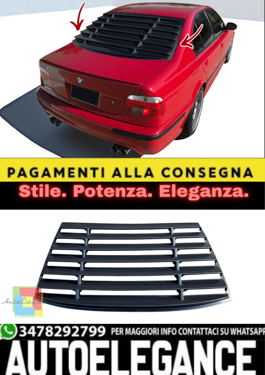 💫 Tenda Lunotto Posteriore / Window Louver per BMW Serie 5 E39 (1995–2003) 💫