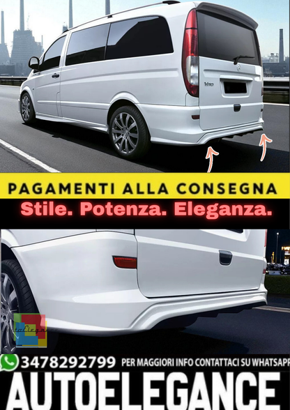 💫 Paraurti Posteriore per Mercedes Vito Viano II W639 (2003–2014) – Ricambio💫