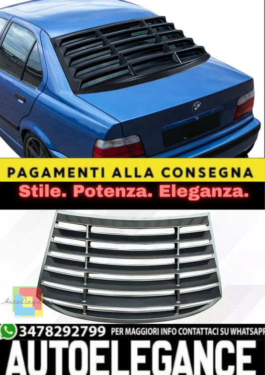 💫 Tapparella / Louver per Finestrini Posteriori in ABS per BMW Serie 3 E36💫