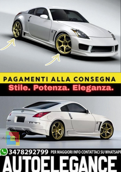 💫 Minigonne Laterali Sport Look per Nissan 350Z ST – ABS Nero 💫