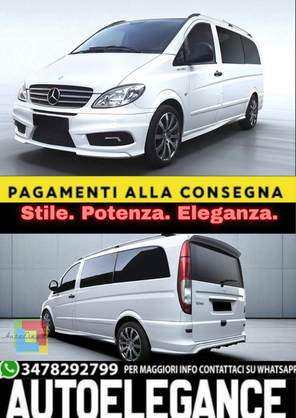 💫Minigonne Laterali in ABS per Mercedes-Benz Vito / Viano II W639 – 💫