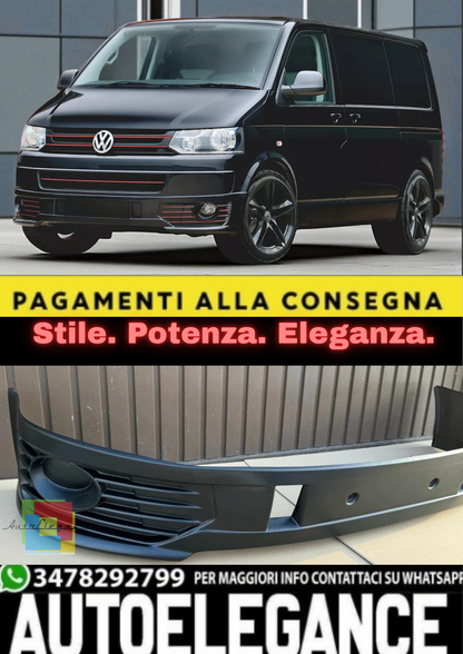 💫 Labbro Anteriore / Spoiler Anteriore Look Sportline per VW T5 Transporter 💫