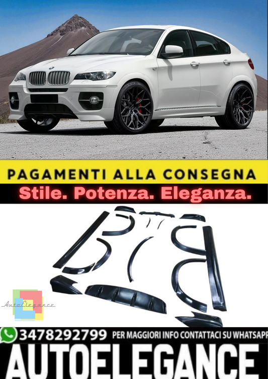 💫Bodykit Wide per BMW X6 E71 (2008–2014) – Allargamenti Parafanghi 💫