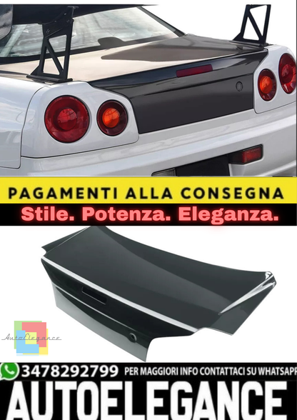 💫Portellone Posteriore in Vetroresina per Nissan Skyline R34 GTR/GTT 💫