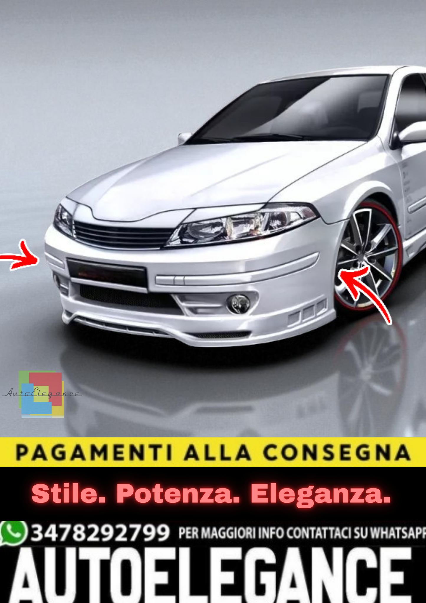 💫Paraurti Anteriore per Renault Laguna II – Front Bumper Ricambio Carrozzeria💫