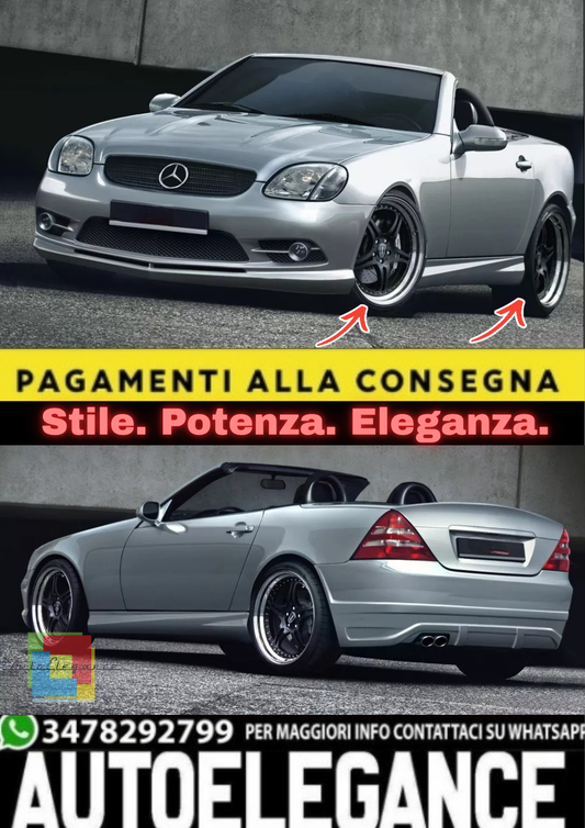 💫Minigonne Laterali per Mercedes SLK R170 –Gonne Laterali /Skirts Carrozzeria💫