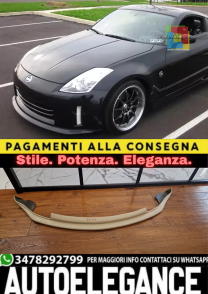 ART.2277 🔥SOTTO PARAURTI ADATTO PER NISSAN 350Z FACELIFT GREZZO🔥