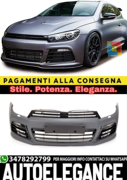 ART.2275 🔥PARAURTI ANTERIORE ADATTO PER SCIROCCO 2008-2017 LOOK R20🔥